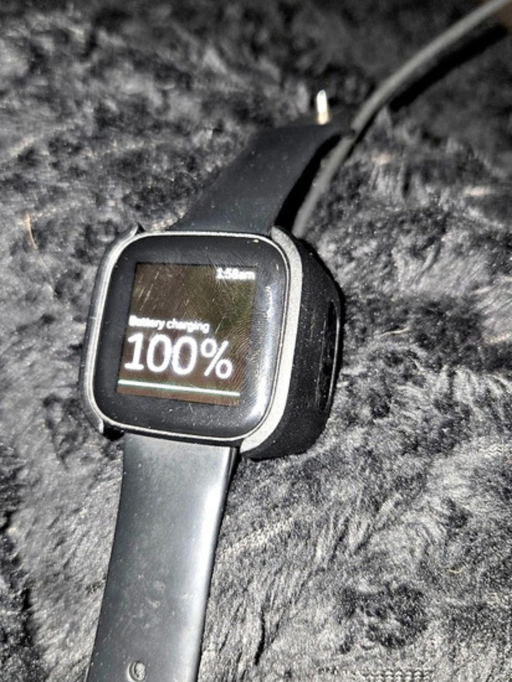Fitbit Versa 2 Black Smartwatch with Charger
